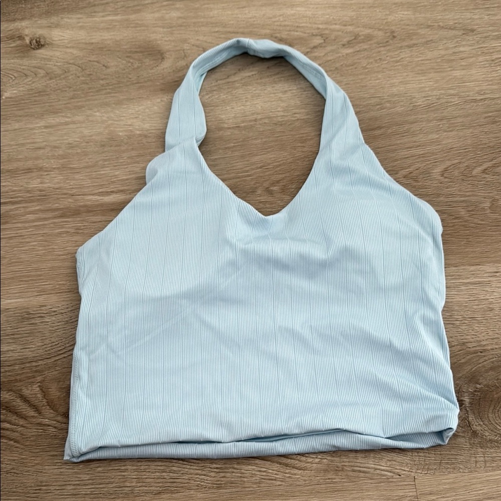Light Blue Halter Top